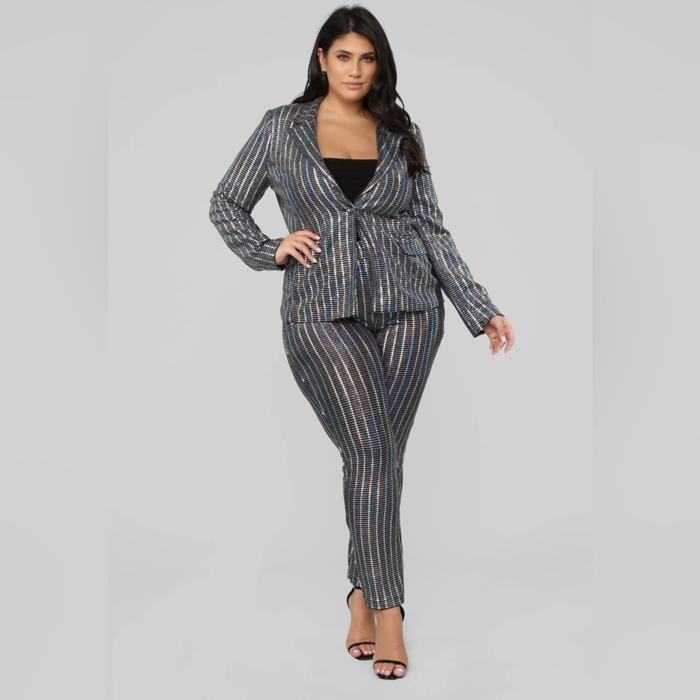 Sequin Blazer and Pantsuit